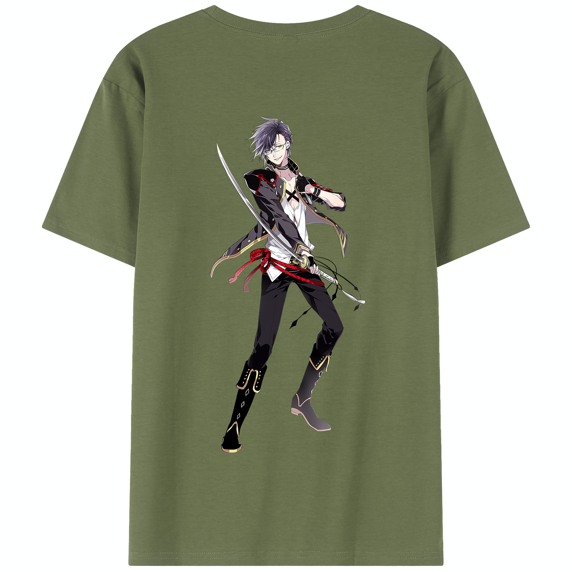 （画像用） 刀剣乱舞 Touken Ranbu 綿100％半袖Tシャツ（背面プリント）